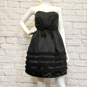 Phoebe Couture 4 NWT Strapless Party Dress Black Formal Evening Dance Reunion
